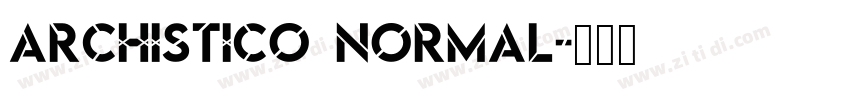 Archistico Normal字体转换
